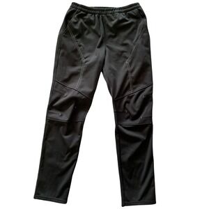 Inbike Mens Windproof Cycling Pants Black Fleece Lined Athletic Size L